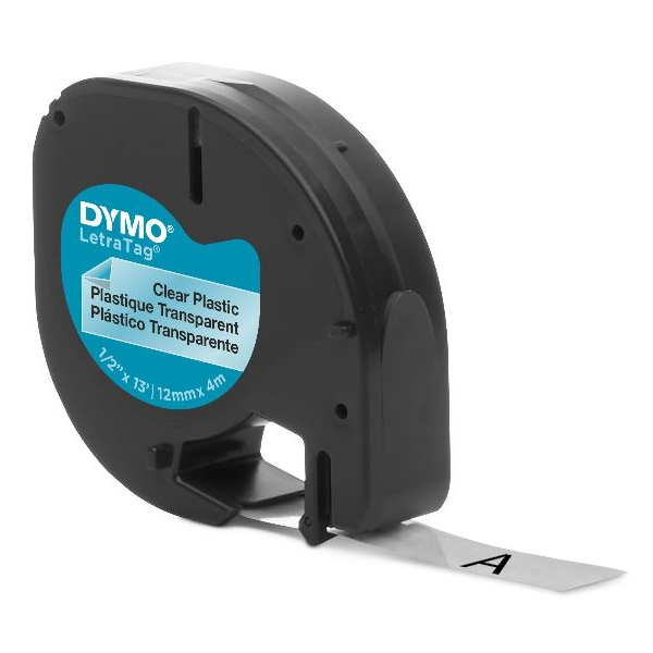 [LACDY030] Dymo - Letratag Plastic Label Refill - Clear