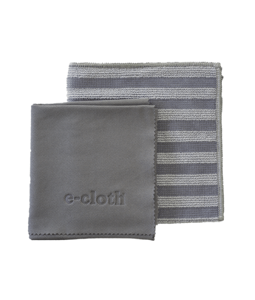 [ICDEC060] E-Cloth - Stainless Steel Cloths - Grey - 2 pack