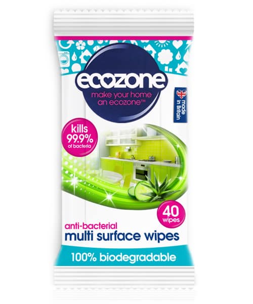 [BSCEZ020] Ecozone - Antibacterial Wipes - Pack of 40