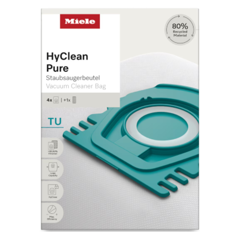 [IVAMI671] Miele - Vacuum Cleaner Bags - TU HyClean Pure (Pack of 4)