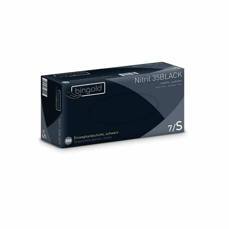 [IGLGA032] Non-latex Gloves Nitrile - Black (L - Box of 100)