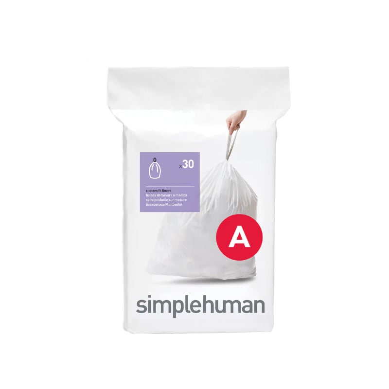 [PBBSI021] Simplehuman - Bin Bags - White - 30 Bags (A - 4.5L)