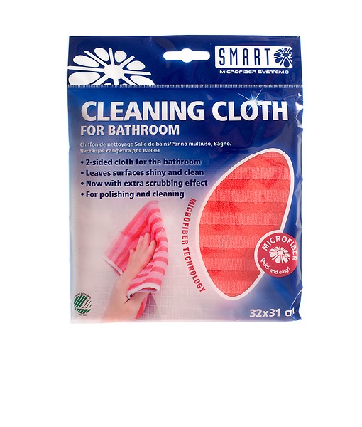 [BACSM010] Smart Microfiber - Cleaning Cloth Bathroom - Red