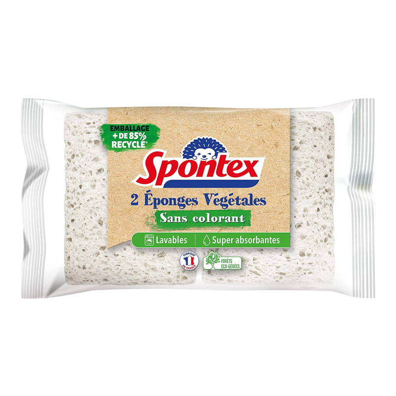 [PBRSP040] Spontex - Rectangular Cellulose Sponge - Pack of 2